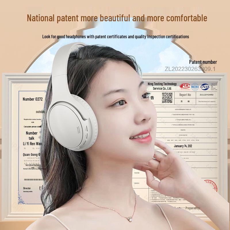200-Hour Over-Ear Noise-Cancelling Bluetooth Headphones for Gaming and Sports