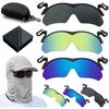 (Dark Grey) Clip Cap Sports Sunglasses, Mens Clip On Sunglasses for Fishing Biking Hiking Cycling Golf Eyewear Uv400
