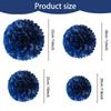 1pcs Set 7.8inch Deep Blue Paper Flower Balls Paper Pom Pom Paper For Birthday Party Paper Flowers Decorations
