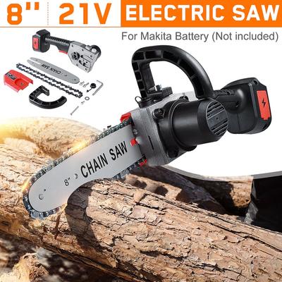 8 Inches 1800W Electric Chain Saw Pruning Chain Saw Brushless Garden Tree Logging Trimming Saw Woodworking Cutter