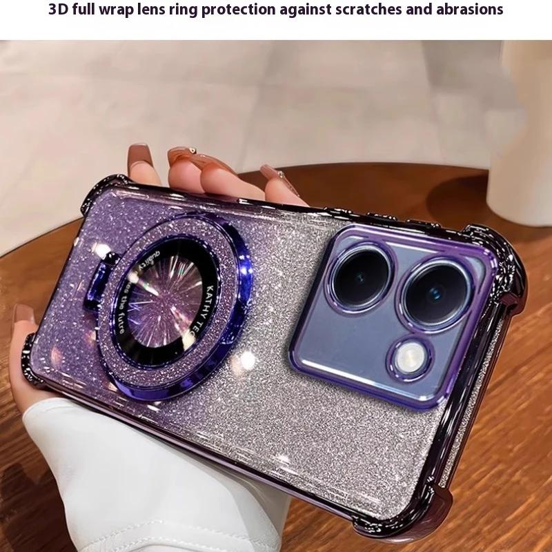 Luxus Glitzer Halterung Hülle Für Realme 14ProPlus 14Pro 13Pro 11 12 C30 C30S C31 C33 C35 C55 C61 C63 C53 Hülle Für 13ProPlus Hülle