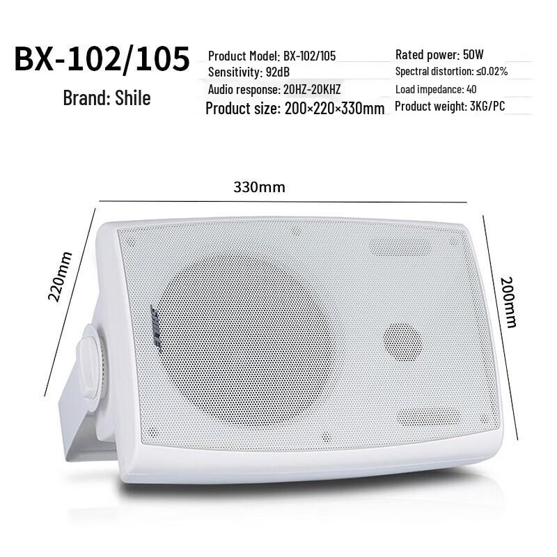 SHILE Professional Wall-Mounted Conference Audio System CN plug (adapter included)
