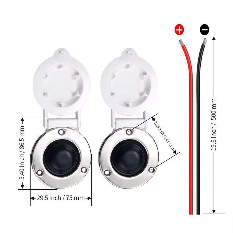 12V/24V Marine Windlass Foot Switch Marine Grade Universal Boat Windlass Switch Durable Safety Windlass Up and Down Switch