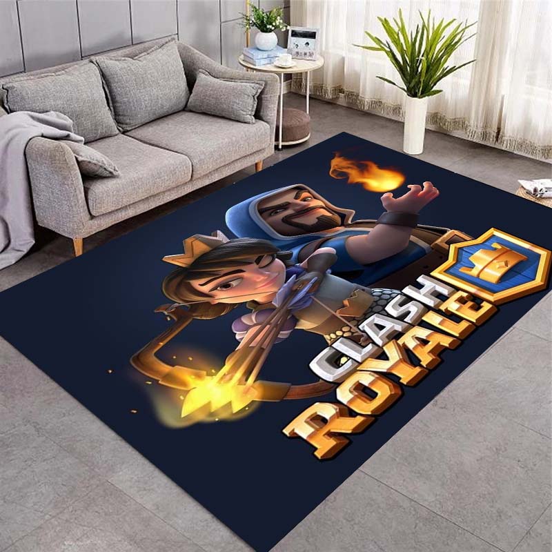 Game Archer Mage Character Print Area Rug Dark Blue Background Floor Carpet Game Fans Living Room Bedroom Home Decor Mat