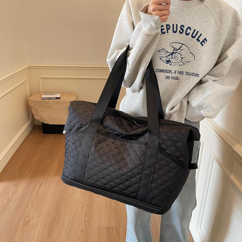 New travel bag Korean version large-capacity student luggage storage bag expansion wet and dry separation sports fitness boarding bag