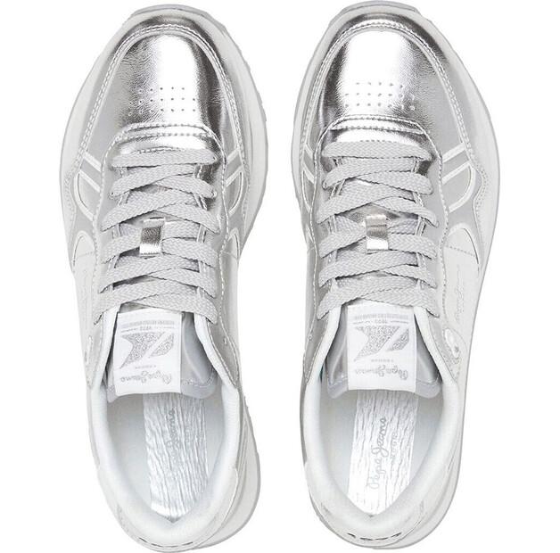 Кроссовки Pepe Jeans Snake Trainers Brit Silver W