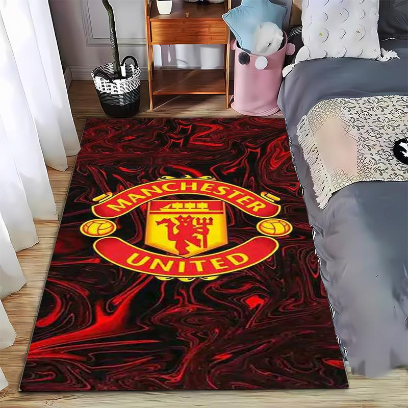 Tappetino per pavimenti design Manchester United, adatto come tappetino antiscivolo per il soggiorno o il divano della camera da letto