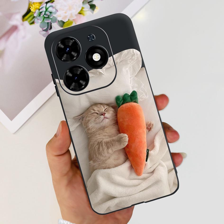 For Tecno Spark 20C Case Spark 20 Pro Cover Popular Flower Butterfly Clear Silicone Phone Cases For Tecno Spark 20 Spark20 Funda