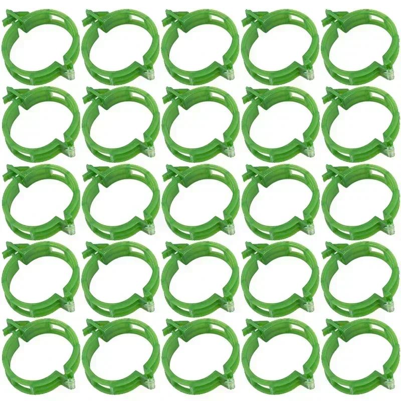 

500/10 шт. Пластиковые клипсы для поддержки растений, многоразовые, для защиты лозы, инструмент для фиксации при прививке, для овощей, томатов, садовые принадлежности 100PCS зелёный