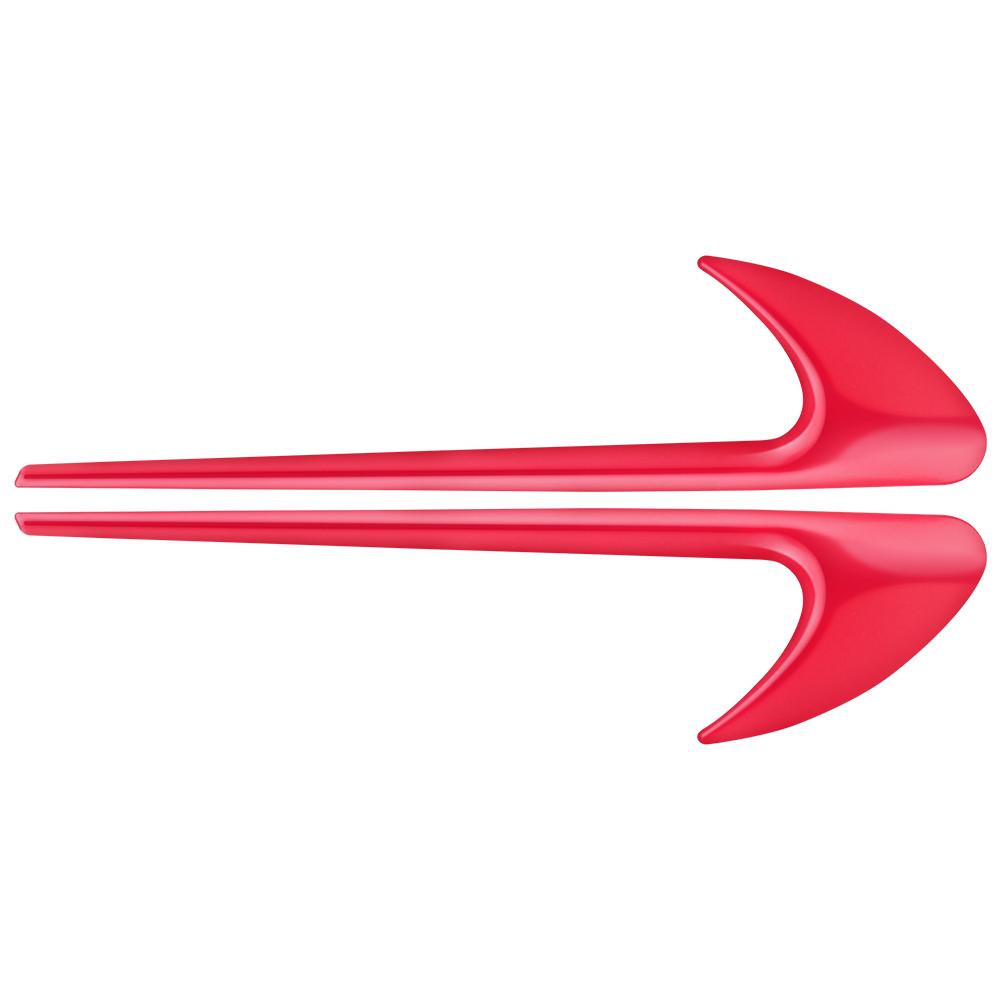 2pcs/set Red Side For Mercedes Wing Sticker AMG BRABUS Fender Side Sticker for AMG Mercedes Benz Rocket BRABUS A/B/C/E/S/ Class