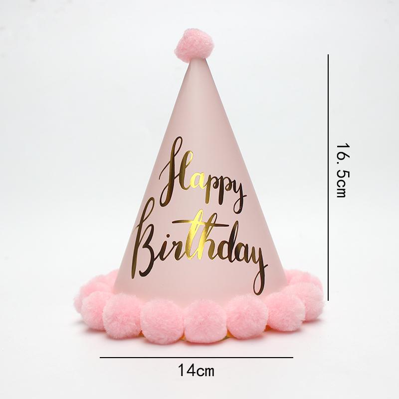 Romantische roségoldene Pelzmütze Göttin Geburtstagshut Geburtstagshut Frische Party Kinder Erwachsene