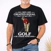 Alle Mensen Zijn Gelijk Geschapen Golf en Kinder T-shirt, Grappig 90e Verjaardagscadeau voor Golfer, Alleen De Besten Golfen Nog Steeds op Hun Negentigste Tee, Comfort Colors