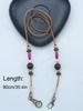 Detachable Hand-beaded Phone Lanyard Retro Neck Slant Phone Accessories