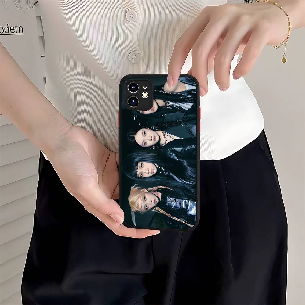 KPOP A-aespa For IPhone 11 12 13 14 15 16 Pro Max Plus Matte Translucent Phone Cover