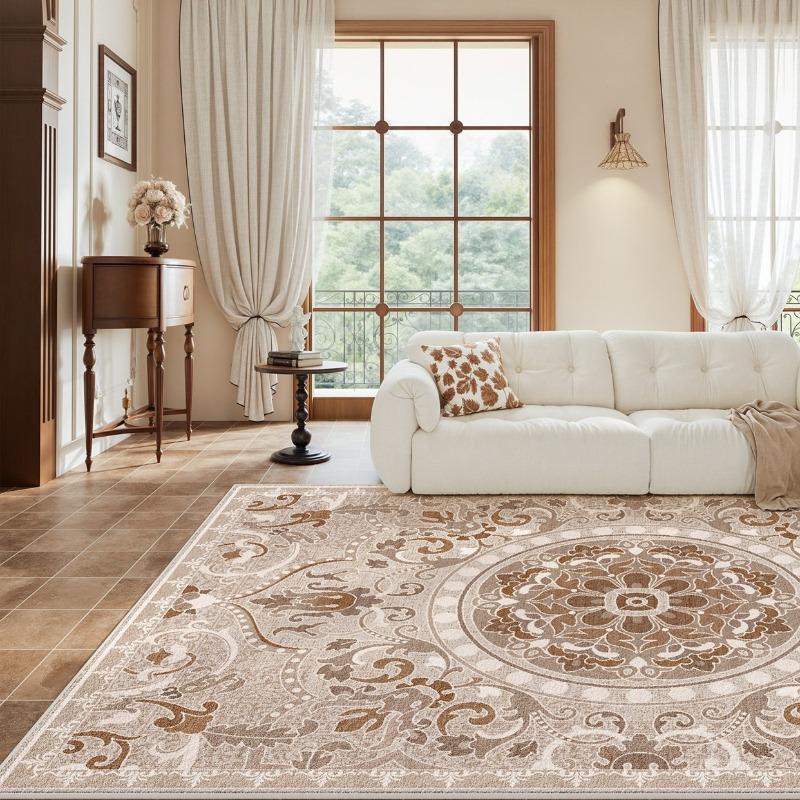 Carpet for Living Room Persian Retro Sofa Coffee Table Floor Mat Home Decor Bedroom Bedside Rug Nonslip Mashine Washable Rugs
