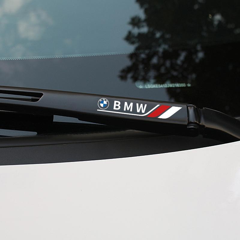 Car Window Wiper Stickers Reflective Decor Interior Decals Accessories For BMW M E46 E90 E60 E39 E36 F20 G30 G20 E87 E92 Gjbf54