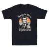 Hang In There It Gets Worse Funny Gentleman Sarcastic Humor Saying  T-Shirt Unisex T-Shirt