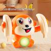 Rolling Voice-Controlled Monkey Doll: Crawling and Somersaulting Toy