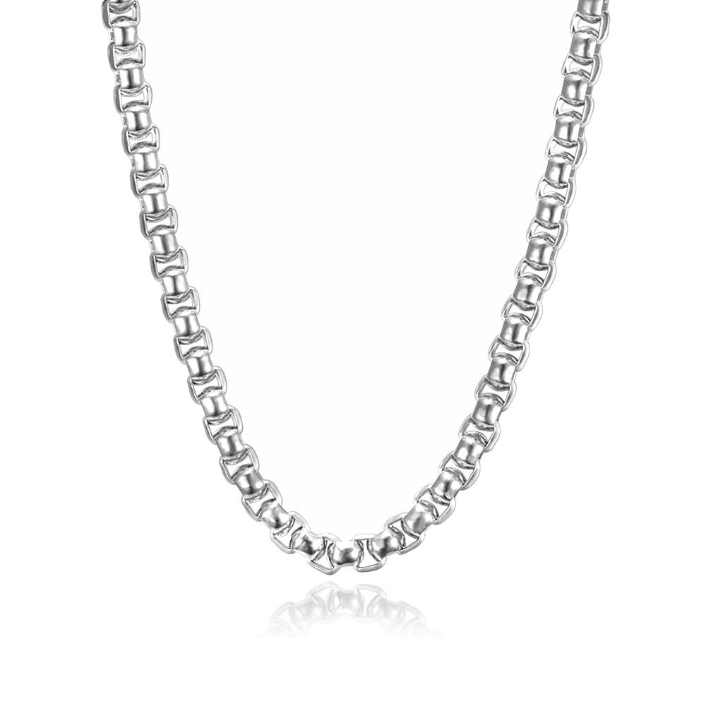 Punk 6.5mm Box Chain Thick Male Gold Silver Color Stainless Steel Heavy Chain Link Necklace for Women Men Cool Jewelry Gift 2025