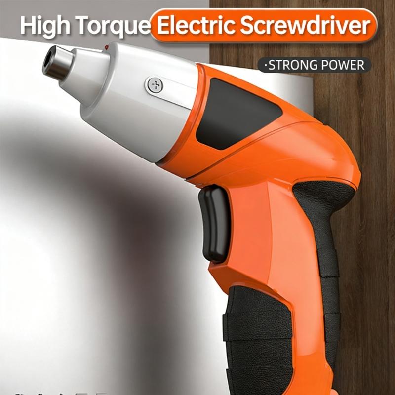 Electric Screwdriver With 3.5Nm Torque Control Ergonomic Handle Fast Charging Interchangeable Bit DIY Projects