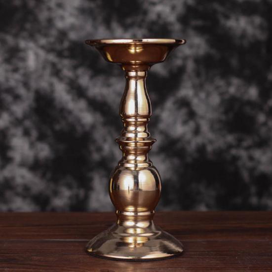 Iron Pillar Candle Base Holder Candlestick Stand Wedding Party Home Decoration