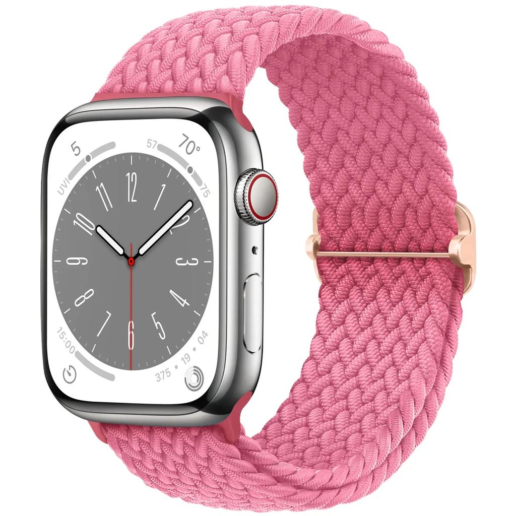 For Apple Watch Band 44mm 40mm 45mm 49mm 41mm 45 Mm Correa Braided Solo Loop Bracelet iWatch Series 8 9 3 Se 5 6 7 Ultra 2 Strap