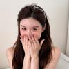 1pc 38cm/14.96in Non-Slip Serrated Lightweight Plastic Headband, Fashion Versatile High-End Elegant Simple Minimalist Hair Accessories Suitable