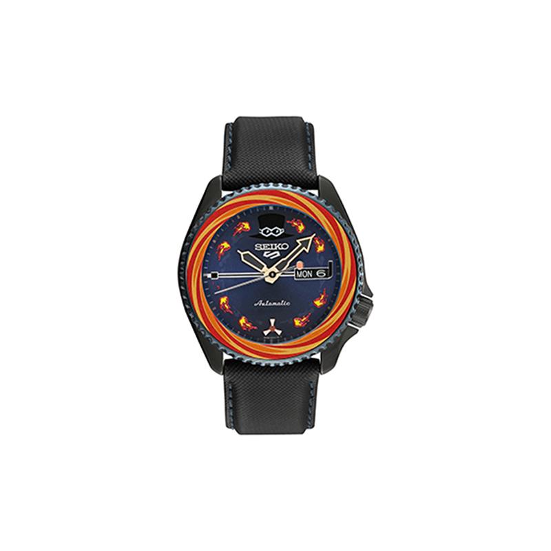 

SEIKO seiko5 One Piece Series One Piece Co-branded Mechanical Movement Leather Strap Men s Watch Blue Dial SRPH05K1