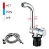 RV Sink with Lid & Foldable Hot/Cold Faucet