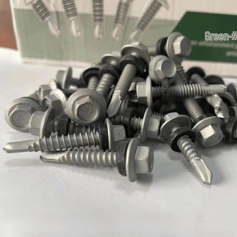 Jundingying 6.3x32mm Hex Head Self-Drilling Screws, 360 Pcs