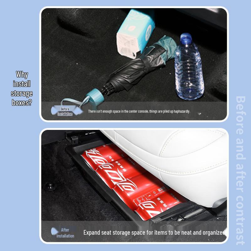 Xpeng G6 Seat Storage Box Organizer for 23-25 Models - Car Accessory & Decoration