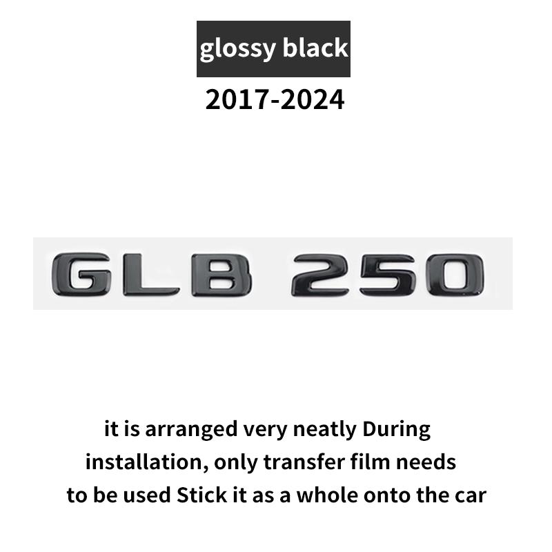 Suitable for GLB CLASS X247 GLB35 GLB200d GLB250 AMG 4MATIC Tail Glossy Black Silver