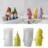 Easter Gnome Resin Mold 3D Face-less Old Man Candle Making Mold DIY Dwarf Soap Crafts Easter Spring Party Supplies
