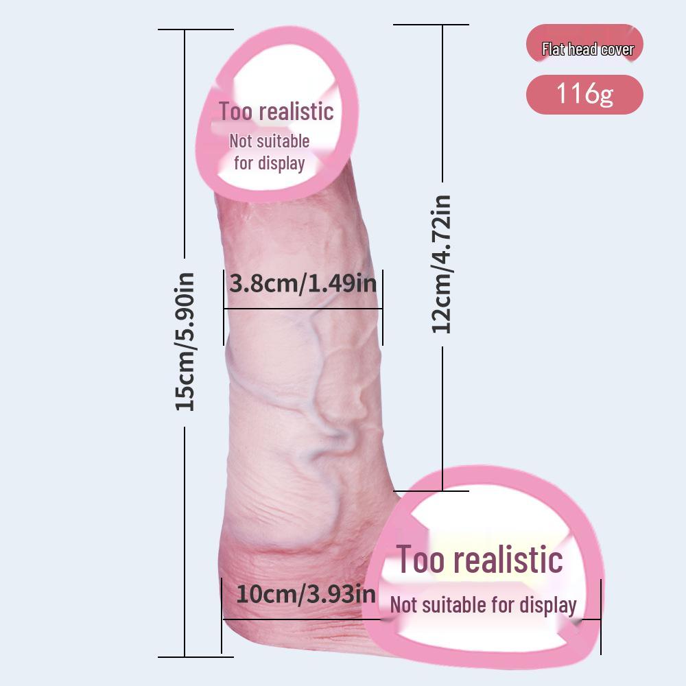 Men's Delay and Enlargement Silicone Dildo Sleeve Condom