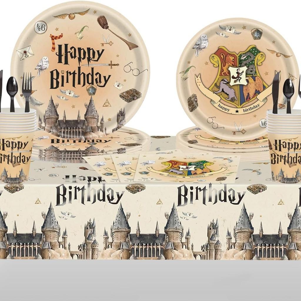 Magical Harry Potter Themed Party Disposable Tableware For Kids Birthday Celebrations