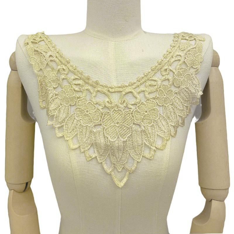 Water Soluble Lace, Embroidery, Polyester Silk, Corsage, Collar, Embroidery Collar, Fake Collar DIY Lace Accessories