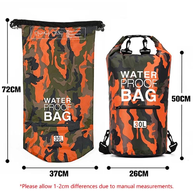 30L 15L Wasserdichte Dry Bags Mit Nass Trennung Tasche Rucksack Für Kajak Bootfahren Schwimmen Outdoor Sport Tasche XAZ9