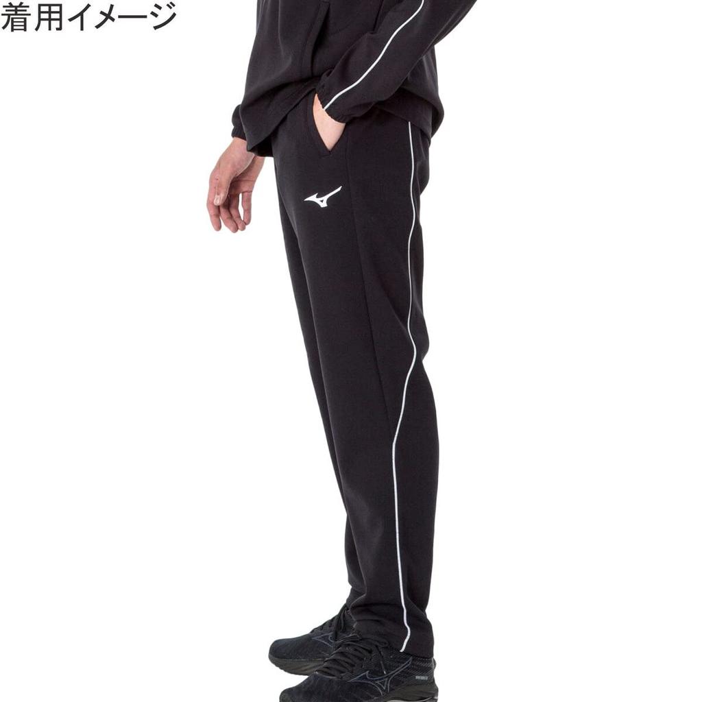 Mizuno Training Deep Size 32MDA125 Warm-Up Pants, Moisture-Wicking, Quick-Drying, Navy, M,