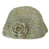 Handmade Knitted Hat Fashion Knitted Hat Elegant Flower Hat Soft Warm Headwear Winter Fashion Hat for Women