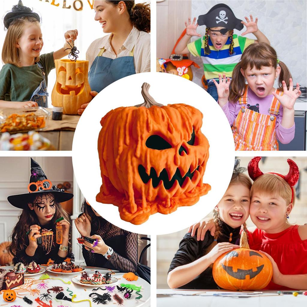 Halloween Candy Bowl Pumpkin Snack Container Funny Decorative Candy Bowl for Table Entryway Buffet Kitchen Wedding Halloween