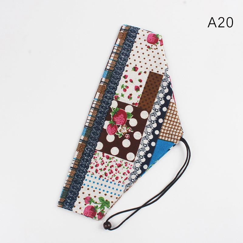 Portable Tableware Bag Japanese Printing Reusable Drink Straw Chopstick Cutlery Pouch Drawstring Bag Cutlery Bag For Spoon Fork