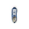 New MLB Chunky High Anti Slip Wear Resistant High Top Canvas Shoes Unisex Blue 3ASHU311N-50BLD