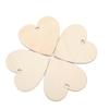 30pcs Heart Ornament Wooden Romantic Decorative Sign with Rope Gift Tag for DIY Enthusiast