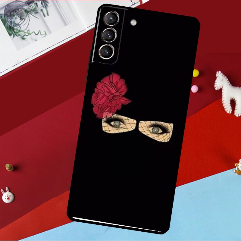 Arabic Muslim Islamic Girl Eyes Funda For Samsung Galaxy S26 S25 S24 S22 S23 Ultra Plus S20 S21 FE S9 S10 S25 FE Phone Case