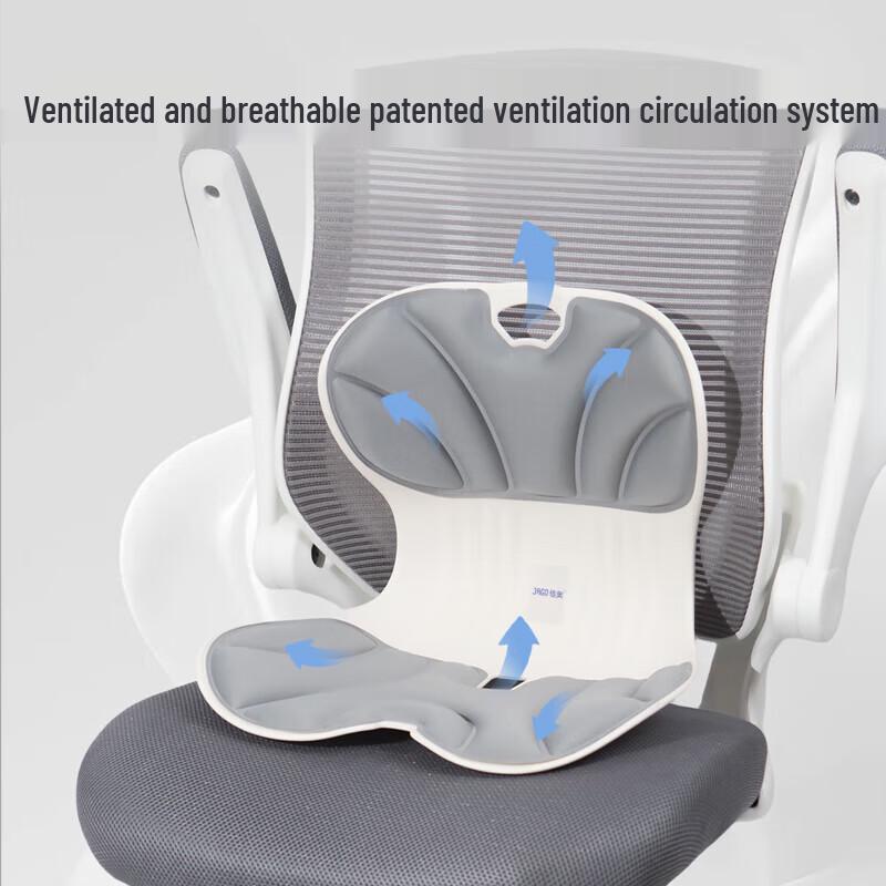 Jiaao Ergonomic Memory Foam Seat and Back Cushion