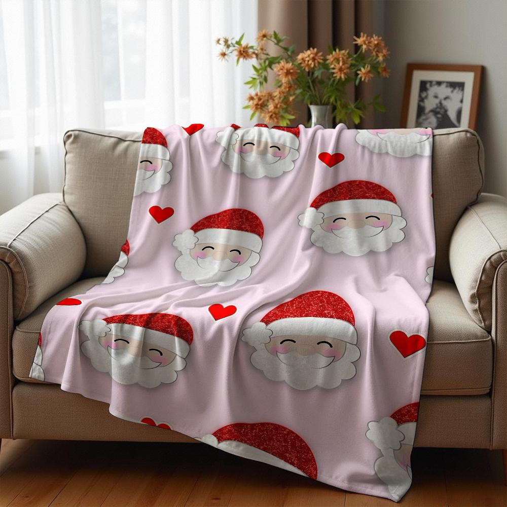 Pink Purple Plumeria Anime Cartoon Flannel Blanket Soft Warm Throw for Bedroom Sofa Car Kids Holiday Gift