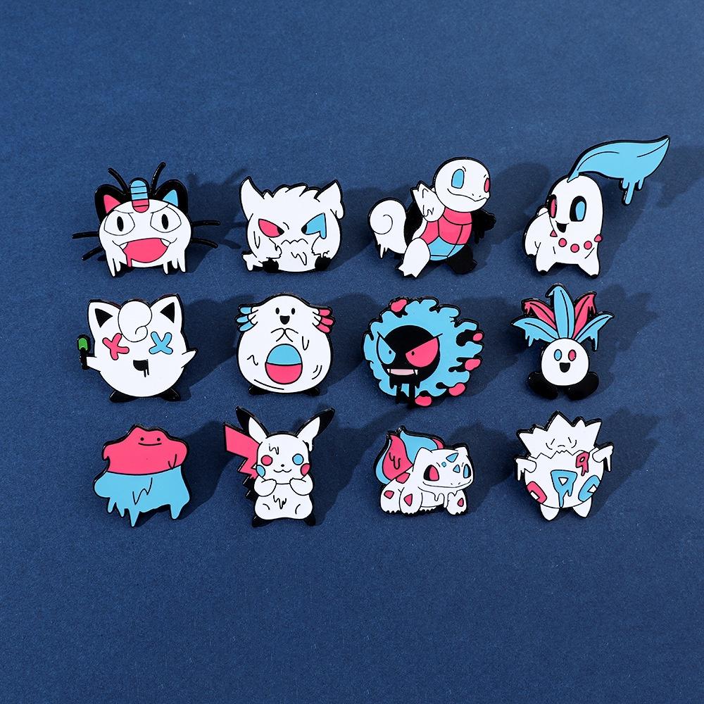 Kreskówkowy I Zabawny Broszka Pokemon Na Halloween Mroczny I Fajny Dodatek Ze Stopu