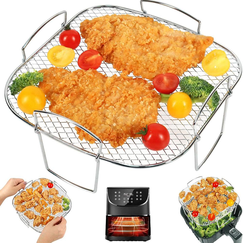 Air Fryer Accessories Barbecue Rack Stainless Steel Rack Even Heating