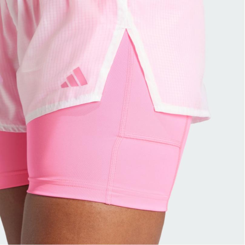 Adidas Tokyo Running 2-In-1 Shorts Women Shorts Bright-Pink IP3562