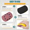 1Pc 5/6 Mouse Sandpaper Woodworking Hand Tools - Hook & Loop Hand Sanding Pad Furniture Hand Tools